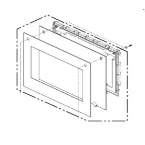 PUERTA MICROONDAS LG AGM74690001