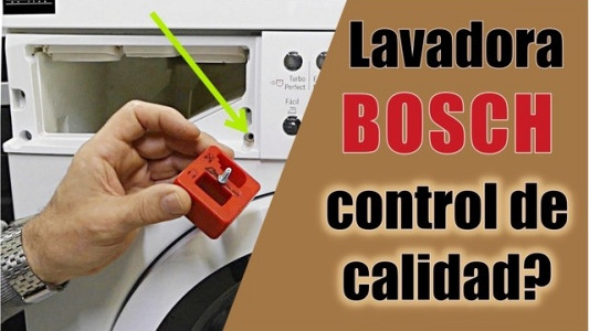 Lavadora Bosch..Control de calidad?